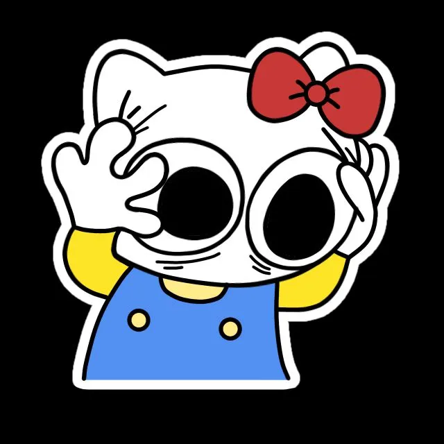 Avatar Kitty ngạc nhiên ánh mắt mở to.