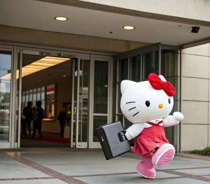 Ảnh Hello Kitty tung tăng vui tươi