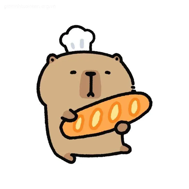 Ảnh capybara bé xíu dễ thương.