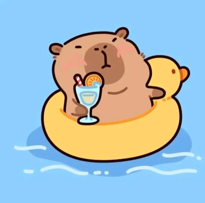 Avatar capybara mini cute vui nhộn.