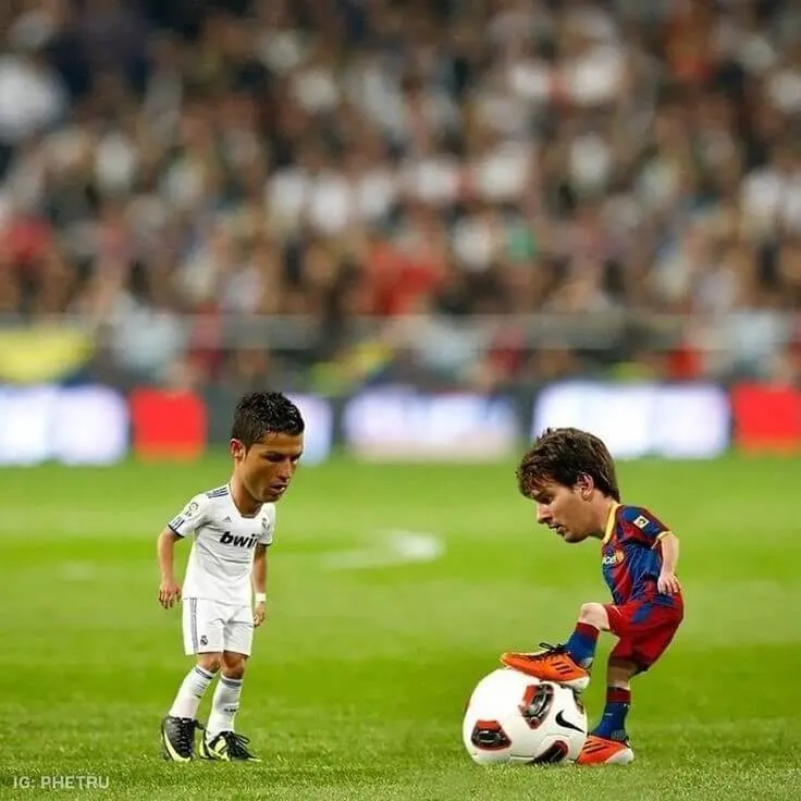 Biếm họa Messi hóa chú hề sân cỏ siêu hài