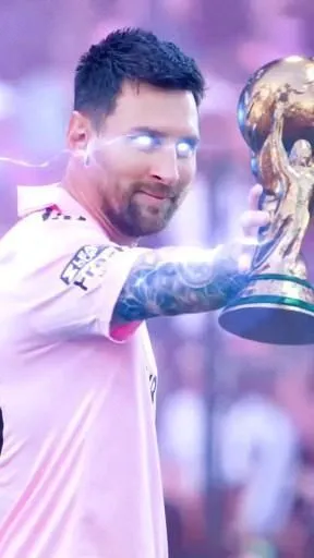 Tranh châm biếm Messi hóa siêu nhân trên sân cỏ