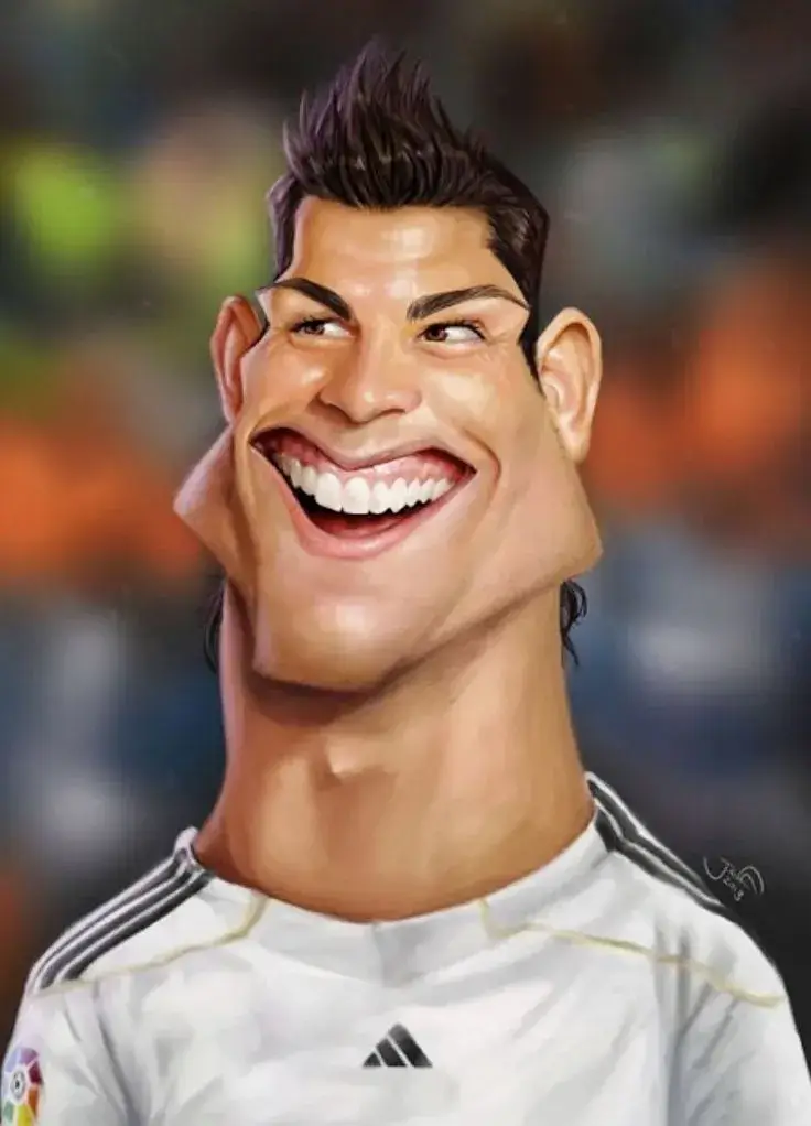 Tranh châm biếm Ronaldo cười khẩy nhìn fan cực troll