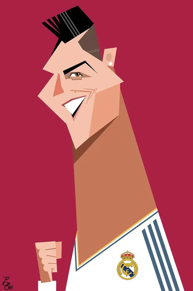 Tranh vui Ronaldo đang quyết tâm