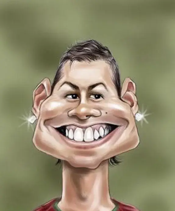 Ảnh biếm họa Ronaldo đầy tự tin