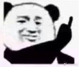 Meme gấu trúc bá đạo giơ ngón tay thối về bạn