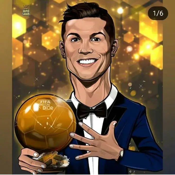 Ảnh chế Ronaldo siêu hài khoe quả bóng vàng