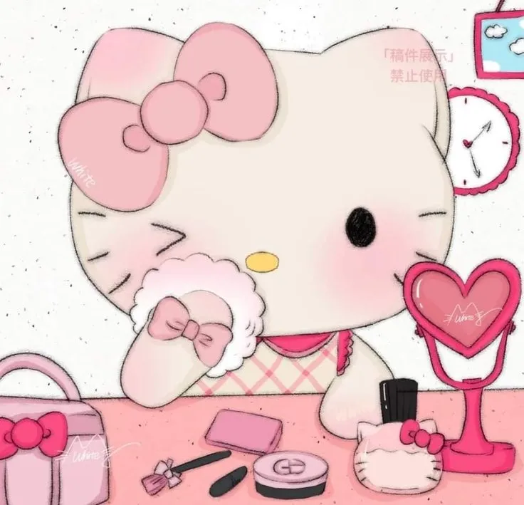 Avatar Kitty ngọt ngào đôi mắt lấp lánh.