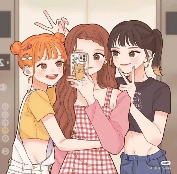 Avatar nhóm 3 người ngầu, phong cách cực kỳ chất chơi.