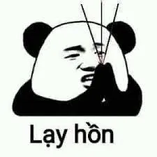 Meme gấu trúc weibo thắp 3 cây nhang Lạy hồn