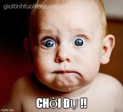 Hình chế bất ngờ há hốc mồm, ánh mắt vô hồn