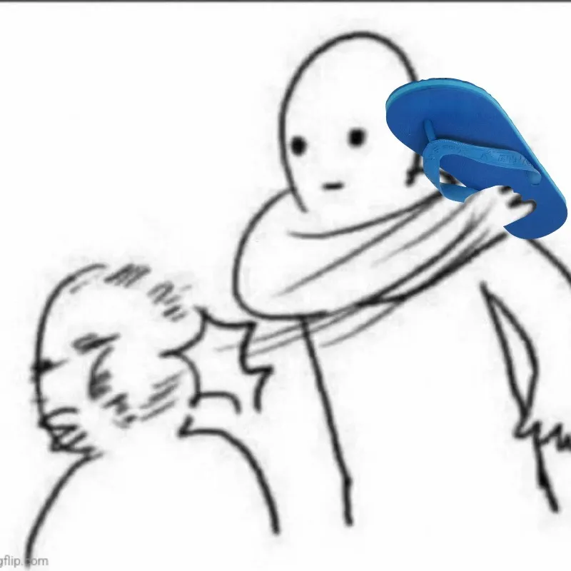 Hình ảnh chọi dép hài hước lan truyền khắp cộng đồng