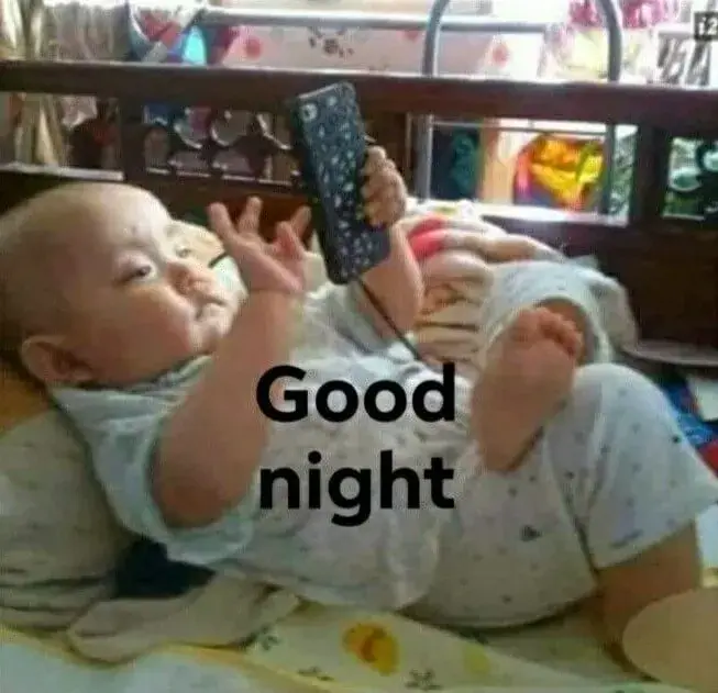 Meme hài dễ thương chúc bạn ngủ sớm