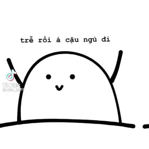 Khoảnh khắc cute gửi lời ngủ ngon nhe