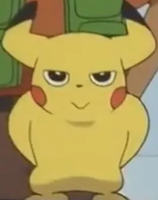 Meme Pikachu nhây với biểu cảm ngáo ngơ