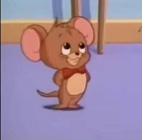 Hình Jerry cười sung sướng, tràn ngập niềm vui.