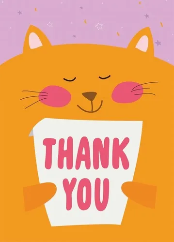 Hình ảnh mèo biết ơn, khuôn mặt dễ thương.