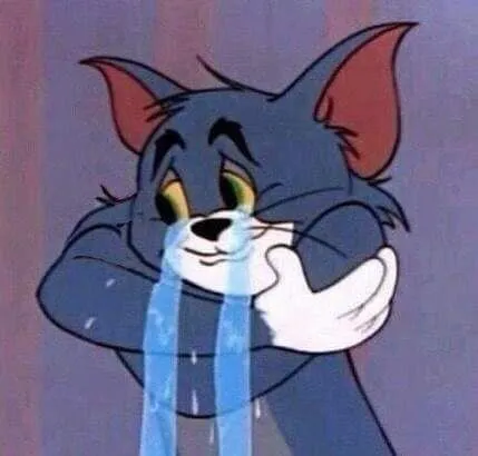 Meme mèo Thomas khóc lóc 2 hàng nước mắt