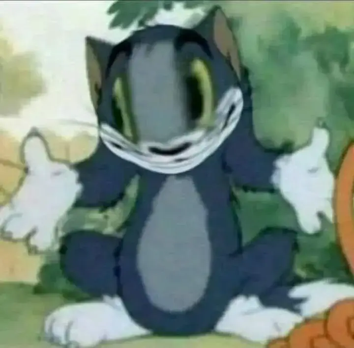 Mèo Tom nhìn rất buồn cười.