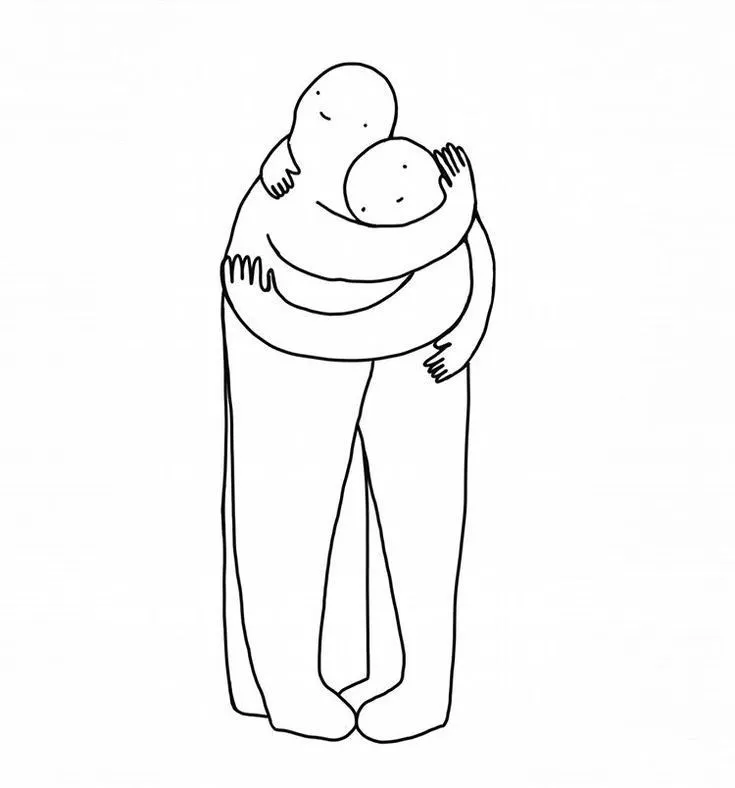 Khoảnh khắc ôm êm đềm giúp ta thấy an toàn.