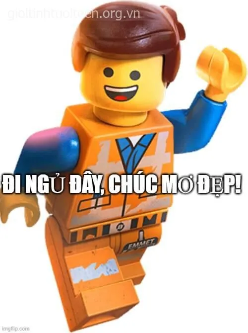 Meme tạm biệt gương mặt tươi cười, ánh mắt đầy lạc quan