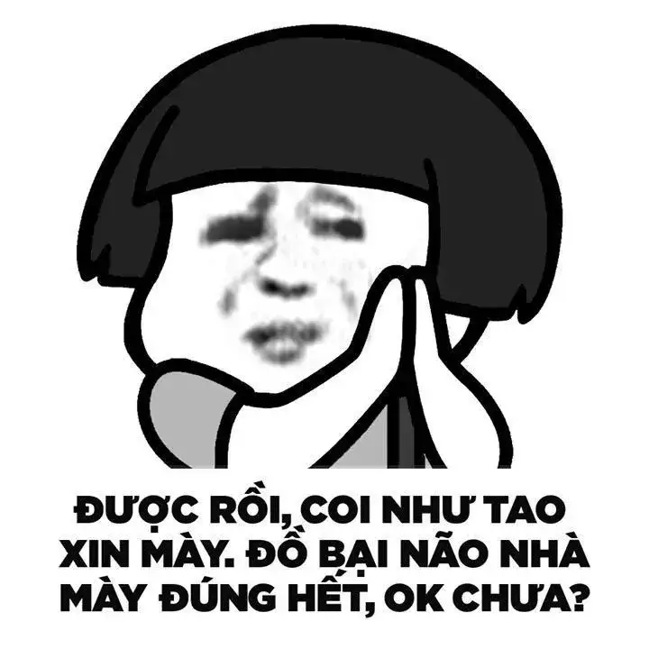 Ảnh chế xin lỗi ngộ nghĩnh đáng yêu