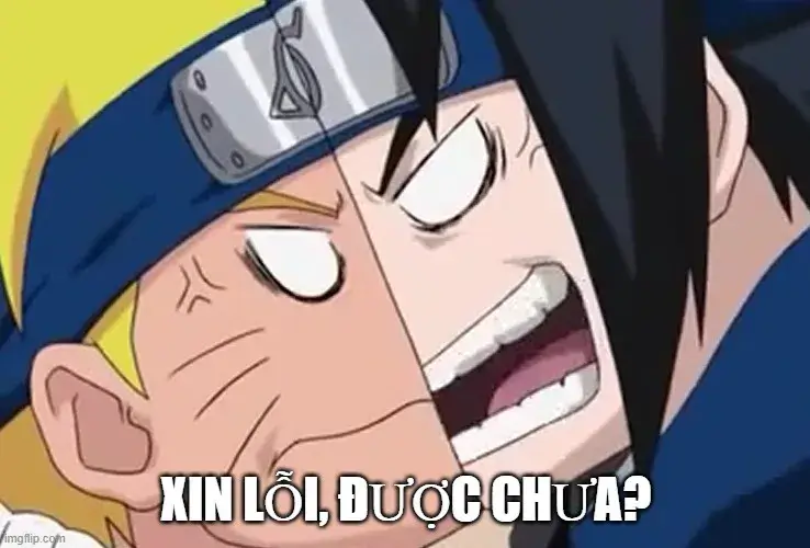 Biểu cảm ngại ngùng dễ thương khi xin lỗi