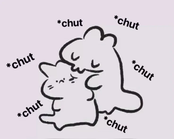 Meme ôm hôn người yêu chụt chụt