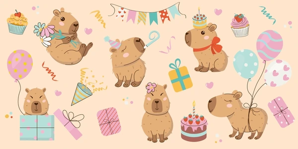 Avatar capybara chibi dễ thương với đôi mắt to tròn làm điên đảo giới trẻ yêu cute