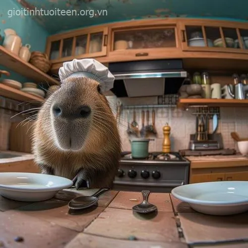 Avatar capybara phong cách dễ thương cho giới trẻ.