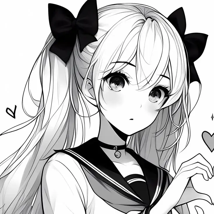 Avatar đôi bạn thân nữ minimalist tinh tế và đồng điệu.