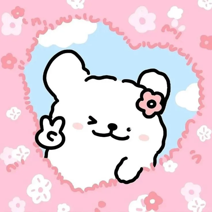 Ảnh đại diện đôi chibi ngọt pastel Zalo