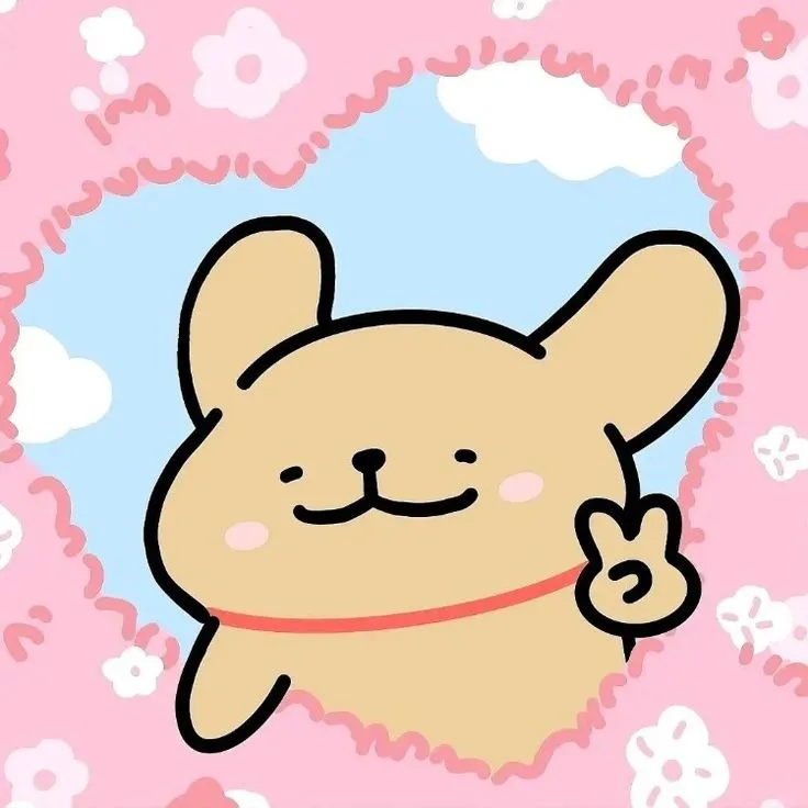 Hình profile đôi chibi cute tươi sáng Pinterest