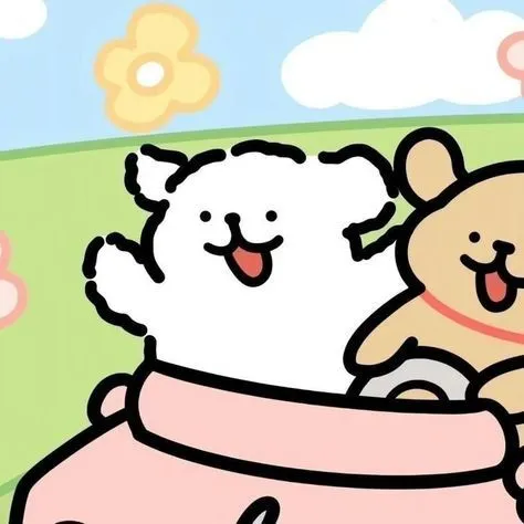 Avatar đôi chibi đáng yêu kiểu hoạt hình Pinterest