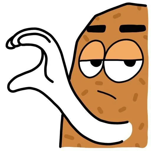 Avatar cặp đôi người khoai màu cam