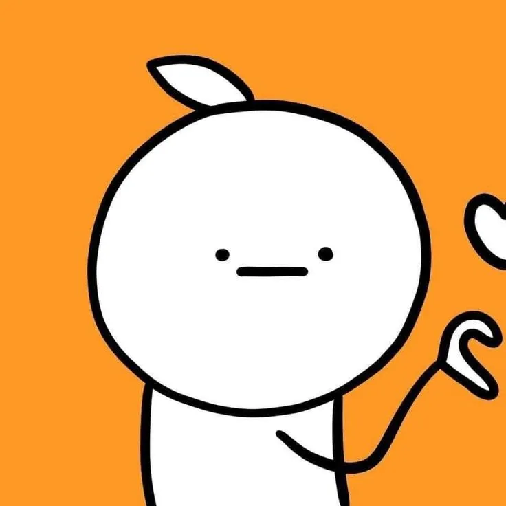 Avatar cặp đôi người khoai màu cam