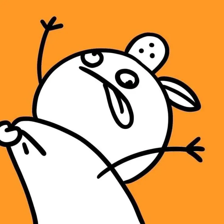 Avatar cặp đôi người khoai màu cam