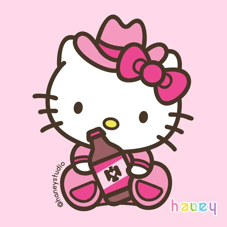 Icon mèo hồng ngọt ngào, sặc sỡ đúng chất trendy.