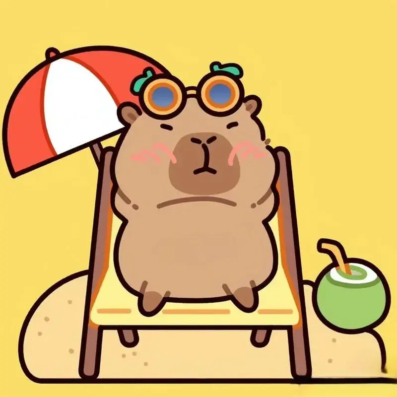 Avatar capybara mini ngộ nghĩnh xinh xắn.