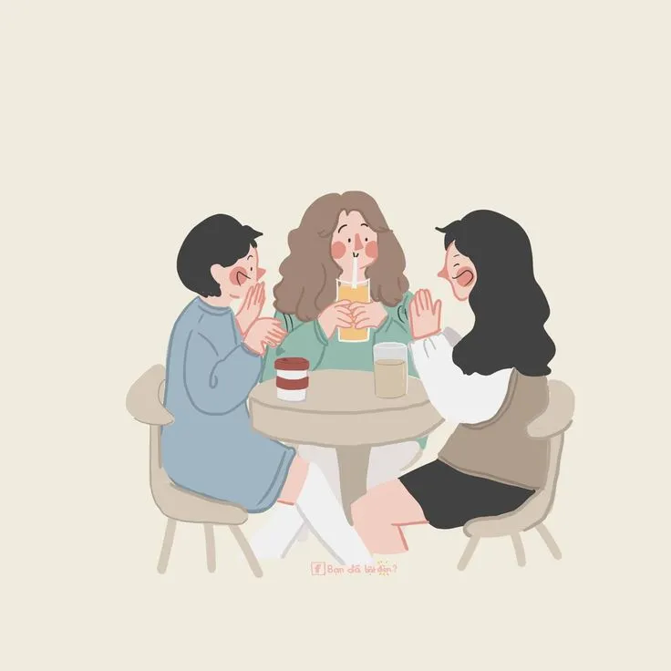 Avatar hội 3 người vô tri, gương mặt troll cực hài.