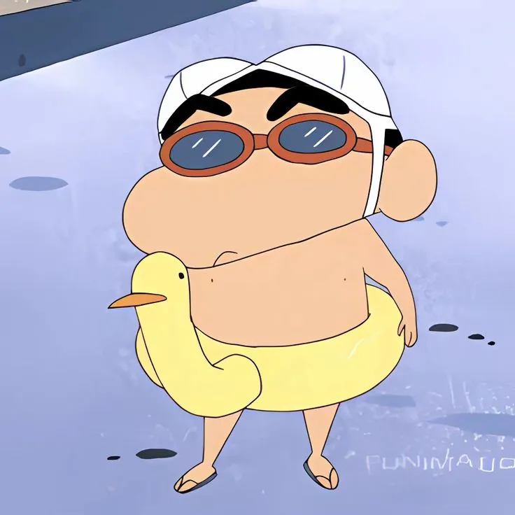 Shin mặt đơ gương mặt ngơ ngác cực kỳ hài hước.