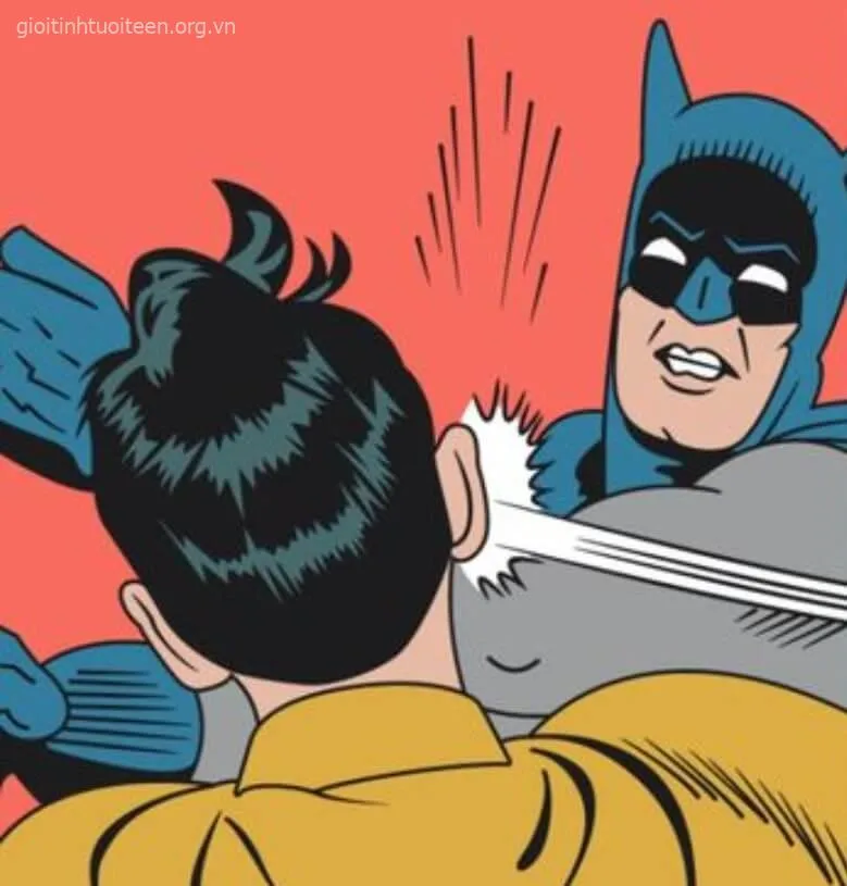 Meme đánh vai troll hài hước đáng yêu