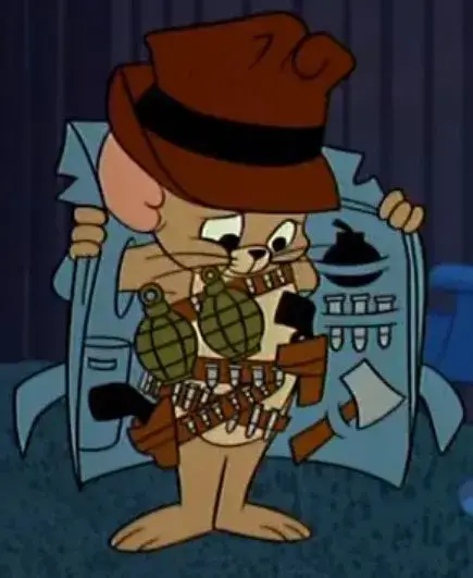 Jerry với nhiều vũ khí