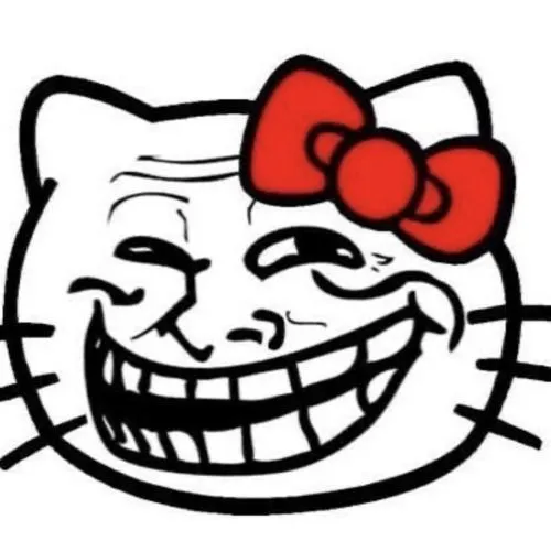 Ảnh chế Hello Kitty face troll