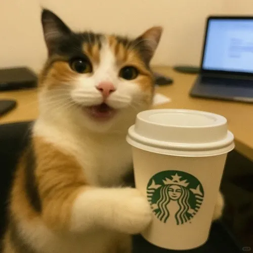 Ảnh hiển thị ảnh trống rỗng mèo vô tri có gương mặt trong ảnh nổi bật