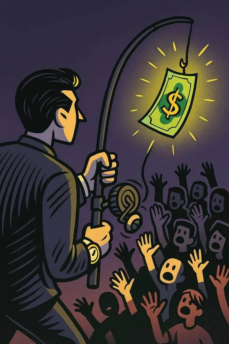 Ảnh chế gương mặt rạng ngời ôm tiền cười mãn nguyện