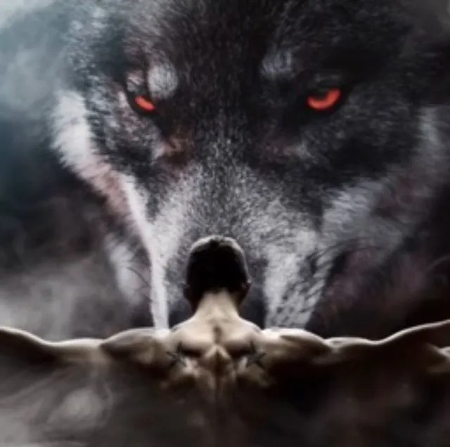 Biểu tượng sói cô độc, toát lên sự u tối.