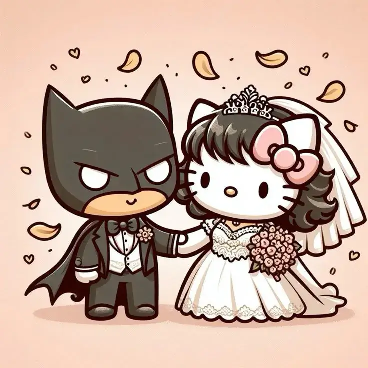 Hôn lễ của người dơi và mèo Kitty