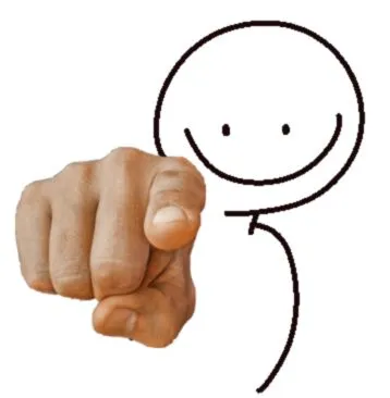 Hình chế người que chỉ trỏ troll bạn bè vui nhộn