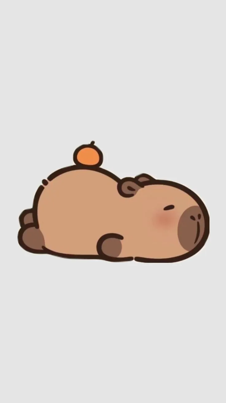 Hình nền capybara cute cực dễ thương.